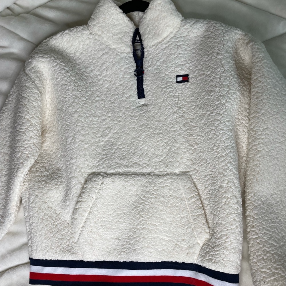 Fluffy Tommy Hilfiger pullover quarter zip